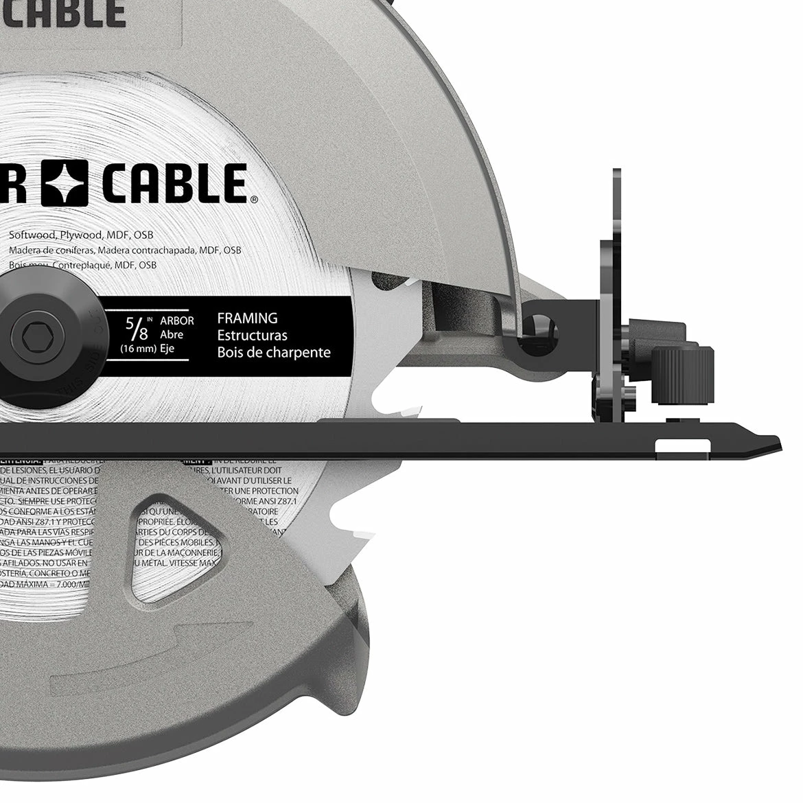 Porter-Cable Porter Cable PCE300 15 Amp 7-1/4-Inch Heavy Duty Steel Shoe Circular Saw 6 Porter-Cable Porter Cable PCE300 15 Amp 7-1/4-Inch Heavy Duty Steel Shoe Circular Saw