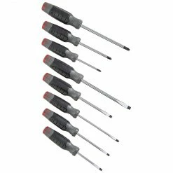 Tools & Equipment Proto J1208SC Durable High-Alloy Steel DuraTek Combination Screwdriver Set - 8pc