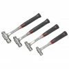 Proto J1304AVPS Durable Steel Anti-Slip Anti-Vibe Ball Pein Hammer Set - 4pc