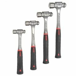 Proto J1304AVPS Durable Steel Anti-Slip Anti-Vibe Ball Pein Hammer Set - 4pc