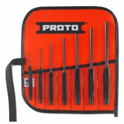 Proto J49007S2 Black Oxide Heat Treated Roll Pin Punch Set With Pouch - 7pc Tools & Equipment