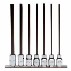 Proto J4990-7XL 3/8-Inch Durable Chrome Square Drive SAE Long Hex Bit Set - 7pc Tools & Equipment