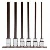 Power Tools Proto J4990-SMXL 3/8-Inch Steel Drive Hex Metric Extra Long Bit Set - 6pc