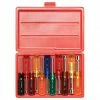 Tools & Equipment Proto J9200DB Durable Color Coded Fractional Metric Nut Driver Set - 11pc