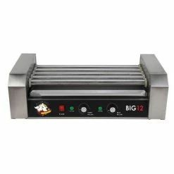 FunTime Roller Dog RDB12SS Commercial 12 Hot Dog 5 Roller Grill Cooker Machine