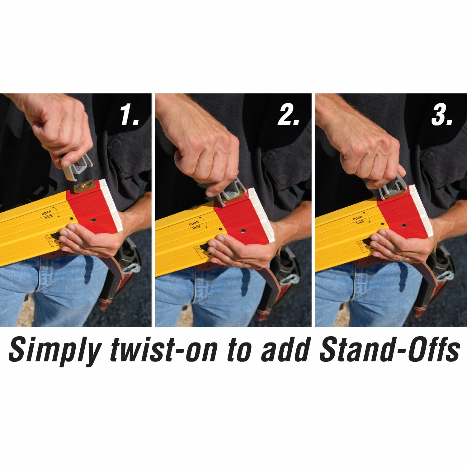 Stabila 106T 7' - 12' Plate Level 2 With Removable Stand-Offs Durable - 35712 4 Stabila 106T 7' - 12' Plate Level 2 With Removable Stand-Offs Durable - 35712