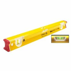 Stabila 48415 Heavy Duty Aluminum Rectangle R-Beam 3 Level Set