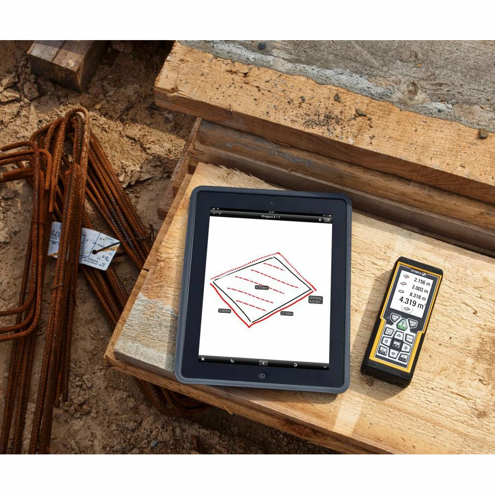 Stabila LD-520 Full Feature Laser Distance Measure 660'/200m Range 18 Func-06520 4 Stabila LD-520 Full Feature Laser Distance Measure 660'/200m Range 18 Func-06520