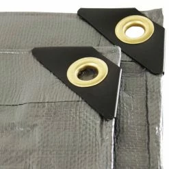 Weather Guard Lawn & Outdoor Power Silver 10x10 Heavy Duty UV Protected Treated Canopy Sun Shade Boat Cover Tarp