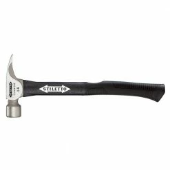 Stiletto TI14MC-F 16-Inch 14-Oz Titanium Milled Curved Fiberglass Handle Hammer