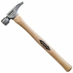 Tools & Equipment Stiletto TI14MS 18-Inch 14-Oz Titanium Milled Straight Hickory Handle Hammer