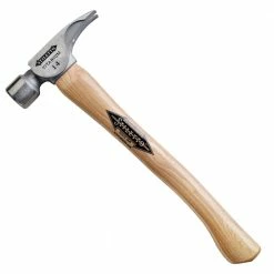 Tools & Equipment Stiletto TI14SC-16 16-Inch 14-Oz Titanium Smooth Curved Hickory Handle Hammer
