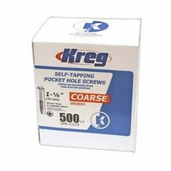 Kreg SML-C125-500 1-1/4" #8 Coarse Pocket Hole Screws With Washer-Head, 500-Pack Tools & Equipment