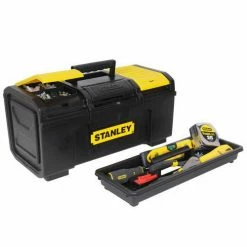 Tools & Equipment Stanley STST19410 19-Inch One Hand Operation Automatic Shutting Toolbox