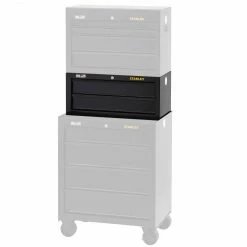 Tools & Equipment Stanley STST22621BK 26-Inch 1,830 Cu/In. 2-Drawer Black Middle Storage Chest