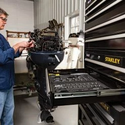 Tools & Equipment Stanley STST22625BK 26-Inch 300-series 2-Drawer Storage Middle Chest - Black