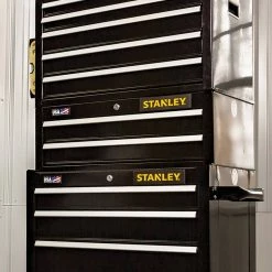Tools & Equipment Stanley STST22625BK 26-Inch 300-series 2-Drawer Storage Middle Chest - Black