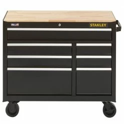 Tools & Equipment Stanley STST24174BK 41-Inch 300-Series 7-Drawer Storage Mobile Workbench - Black