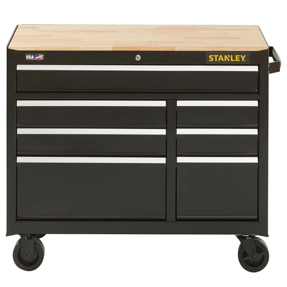 Tools & Equipment Stanley STST24174BK 41-Inch 300-Series 7-Drawer Storage Mobile Workbench - Black 3 Tools & Equipment Stanley STST24174BK 41-Inch 300-Series 7-Drawer Storage Mobile Workbench - Black