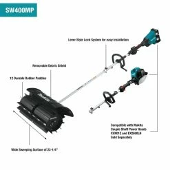 Makita SW400MP 23-1/4-Inch Paddle Sweep Shaft Power Head Attachment Lawn & Outdoor Power