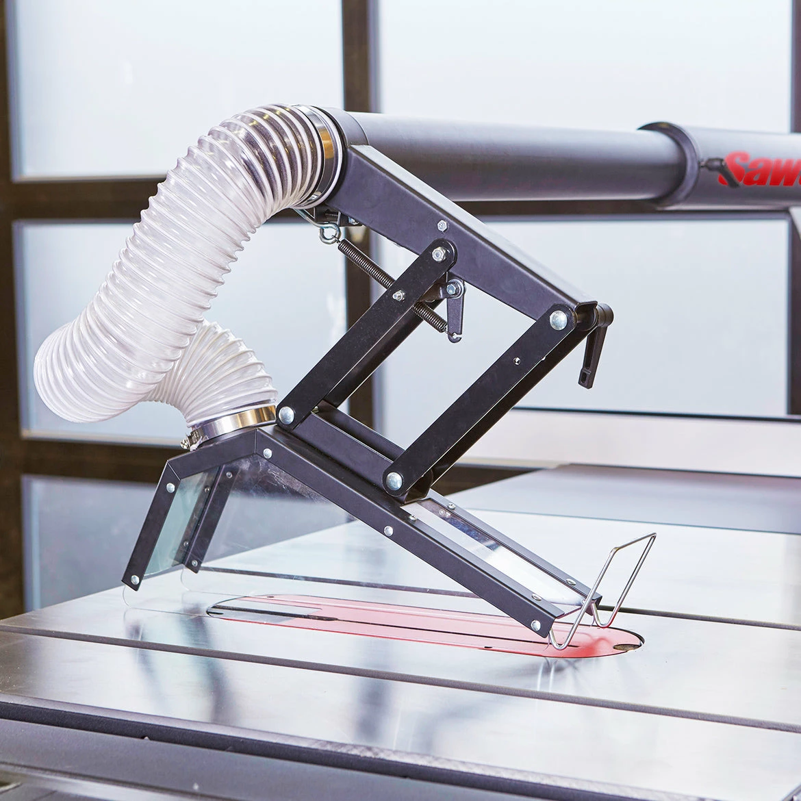 Saw Stop Power Tools SawStop TSG-FDC 4-Inch Floating Overarm Dust Collection Guard For Iron Saws 5 Saw Stop Power Tools SawStop TSG-FDC 4-Inch Floating Overarm Dust Collection Guard For Iron Saws