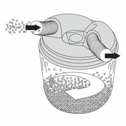 Shop Fox W1049 Large Dust Collection Cyclone Separator For 30 Gallon Trash Cans Tools & Equipment