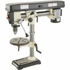 Tools & Equipment Shop Fox W1669 1/2 Hp 34" 5 Speed Benchtop Radial Drill Press W/ Cast Iron Table