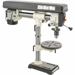 Tools & Equipment Shop Fox W1669 1/2 Hp 34" 5 Speed Benchtop Radial Drill Press W/ Cast Iron Table