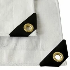 Weather Guard Lawn & Outdoor Power White 12x12 Heavy Duty UV Protected Treated Canopy Sun Shade Boat Cover Tarp