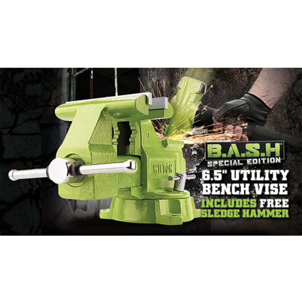 Tools & Equipment Wilton 11128BH 6-1/2-Inch Versatile Utility Bench Vise And Sledge Hammer Combo 5 Tools & Equipment Wilton 11128BH 6-1/2-Inch Versatile Utility Bench Vise And Sledge Hammer Combo