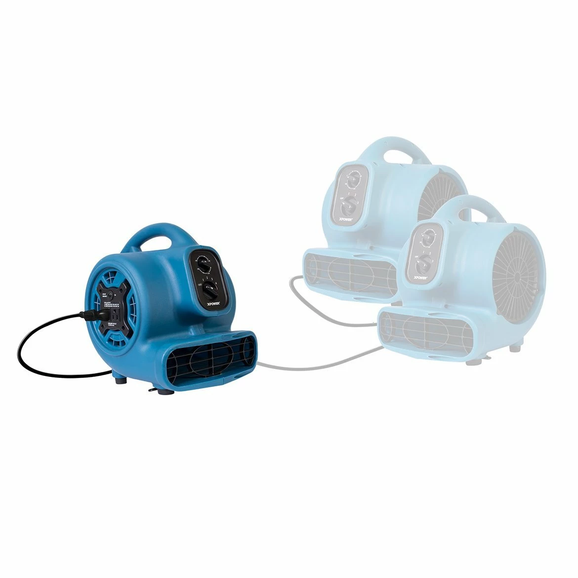 XPower P-230AT 1/4-Hp 2.3-Amp 925-Cfm Electric Mini Mighty Air Mover - Blue 7 XPower P-230AT 1/4-Hp 2.3-Amp 925-Cfm Electric Mini Mighty Air Mover - Blue