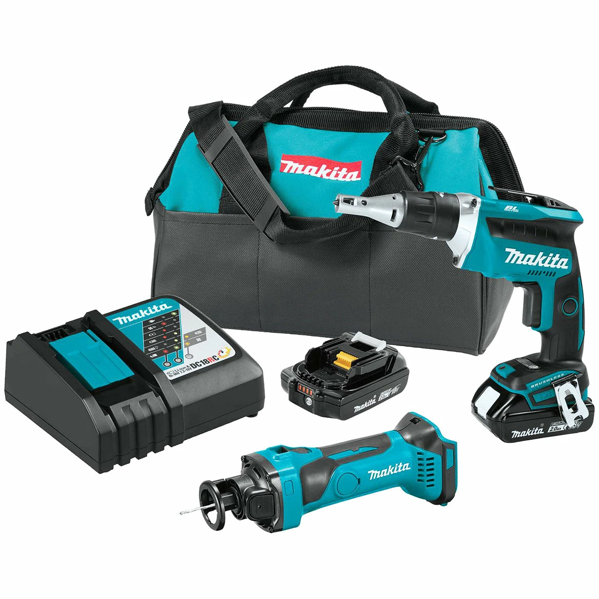 Makita XT255R 18-Volt 2-Tool Cordless Screwdriver And Cut-Out Tool Combo Kit 3 Makita XT255R 18-Volt 2-Tool Cordless Screwdriver And Cut-Out Tool Combo Kit